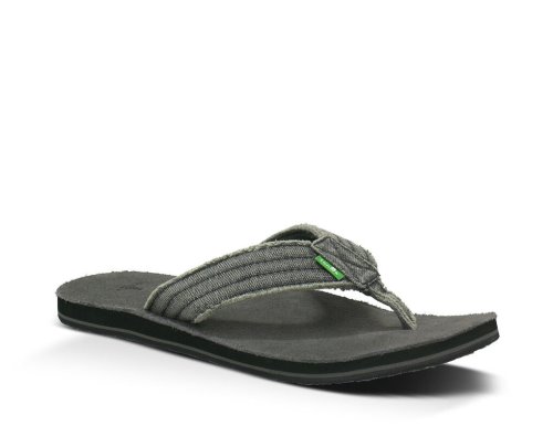 Sanuk Fraid Not - Sanuk Flip Flops Mens Deep Grey - Philippines ULZBNQ637